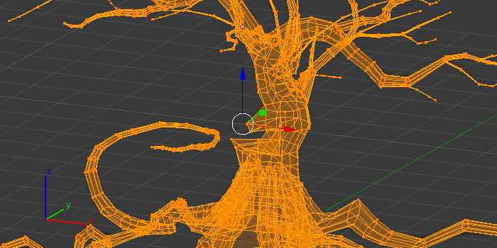 Modelovanie stromu cez edit mód