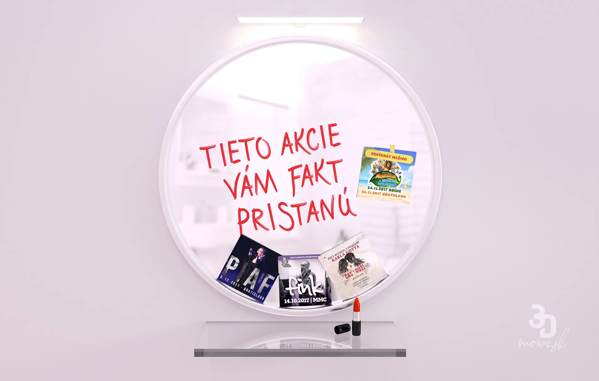 Finálna scéna pre printovú reklamu